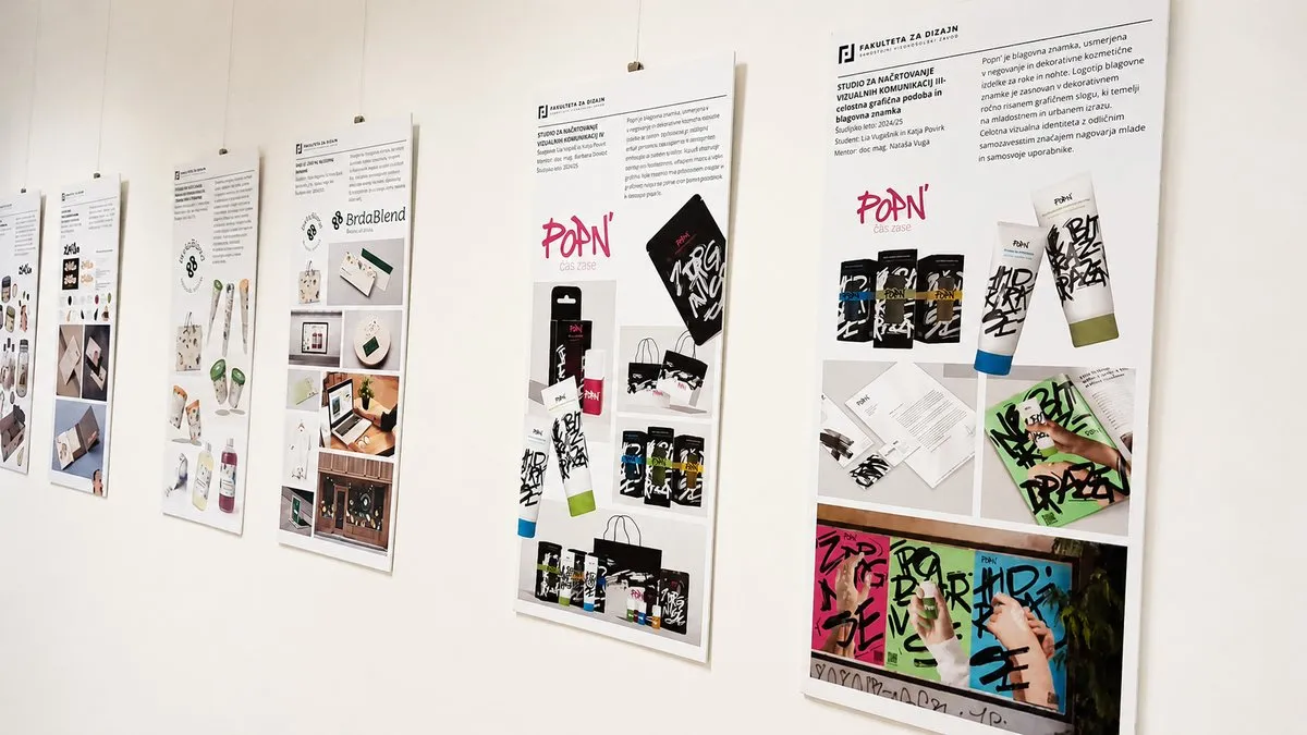 Prostor idej (2. del): najboljša dela študentov Vizualnih komunikacij v Mali galeriji Ekonomske fakultete