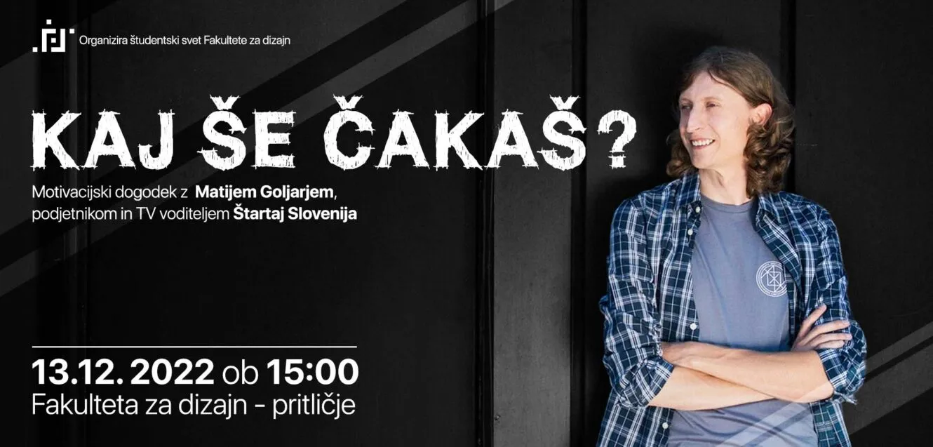 Dogodek z Matijem Goljarjem v organizaciji ŠS FD