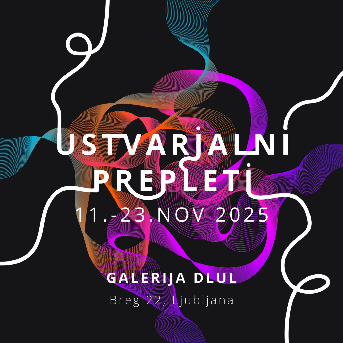 USTVARJALNI PREPLETI 24/25: Odprtje študentske razstave v torek, 11. novembra ob 17. uri v Galeriji DLUL!