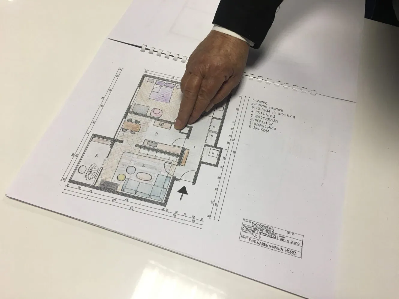 Zaključek tečaja Oblikovanje prostora 2018/19