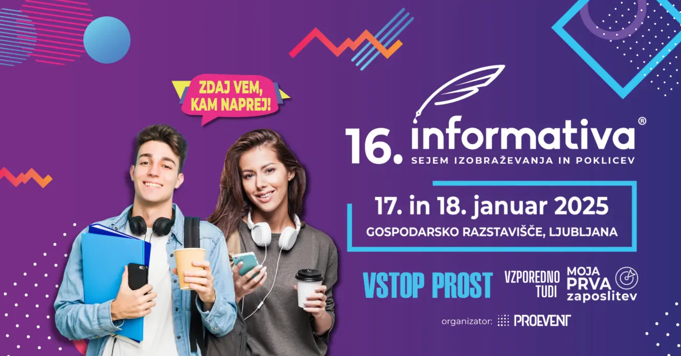 Obišči nas na 16. Informativi: 17. in 18. januar 2025
