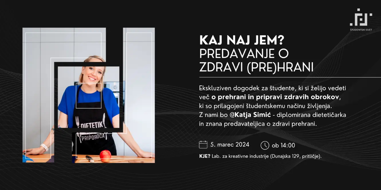 Vabljeni na ekskluzivno delavnico Kaj naj jem? S Katjo Simić.