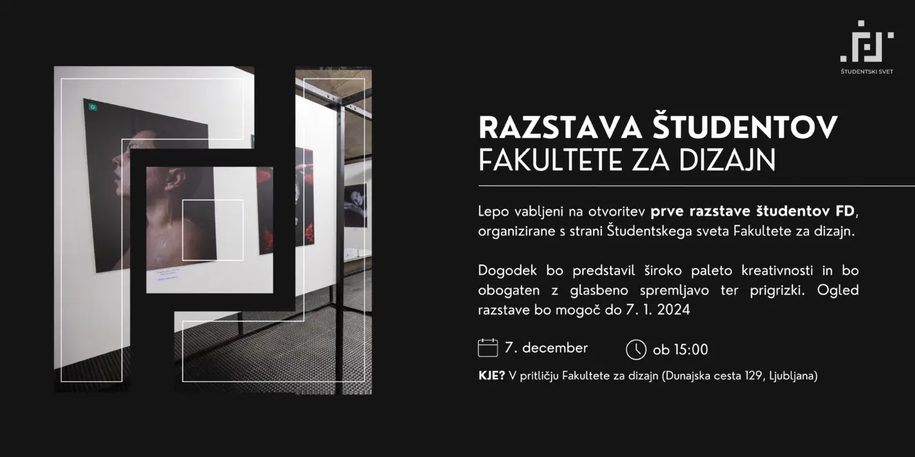 Razstava študentov Fakultete za dizajn
