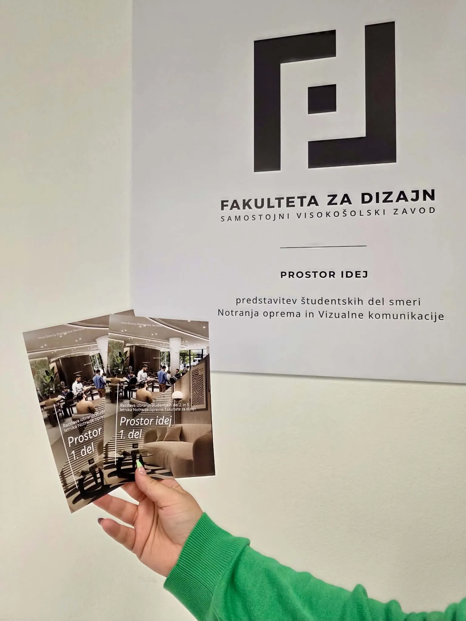 Razstava “Prostor idej” FD študentov na Ekonomski fakulteti – na ogled do 3. julija 2026!