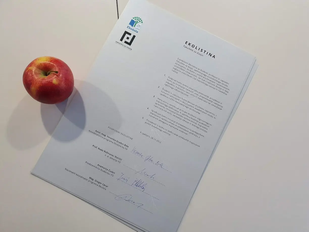 Člani Eko odbora Fakultete za dizajn 2022/2023