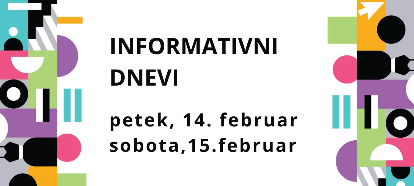 INFORMATIVNI DNEVI FAKULTETE ZA DIZAJN: petek, 14. in sobota, 15. februar