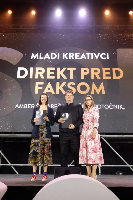 Diplomantki Amber in Patricija med prejemniki nagrad na 35. Slovenskem oglaševalskem festivalu