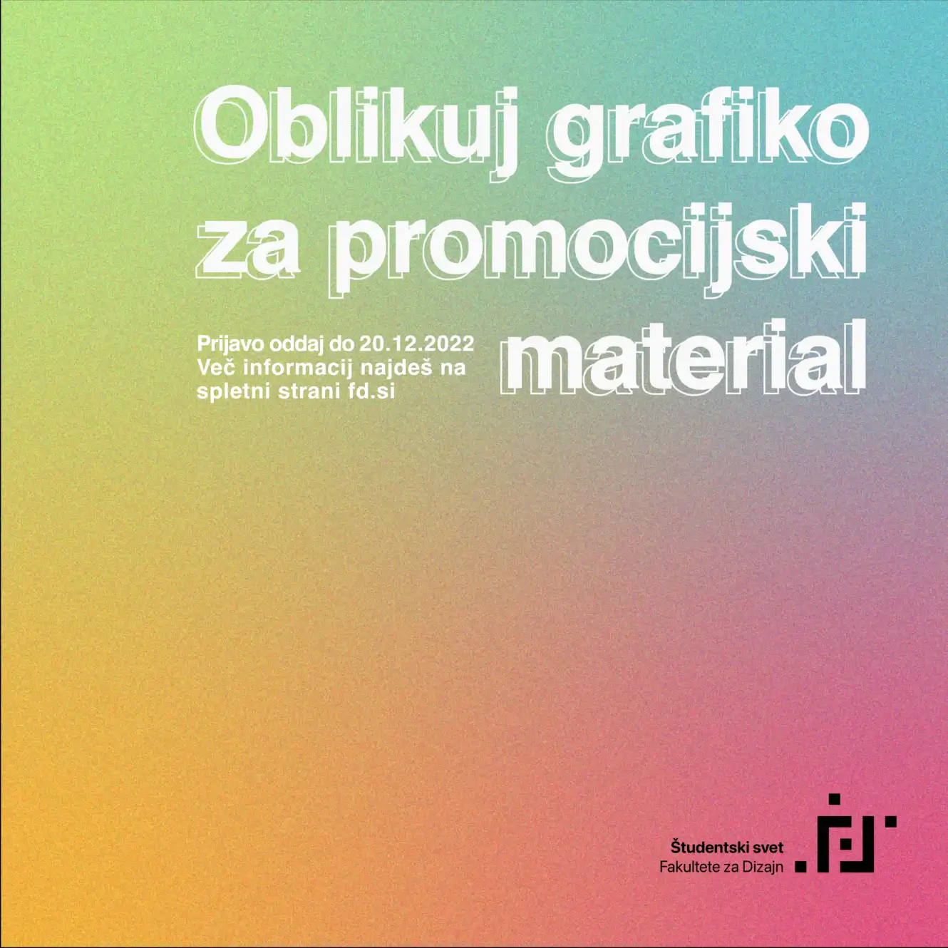 Natečaj za promocijski material FD