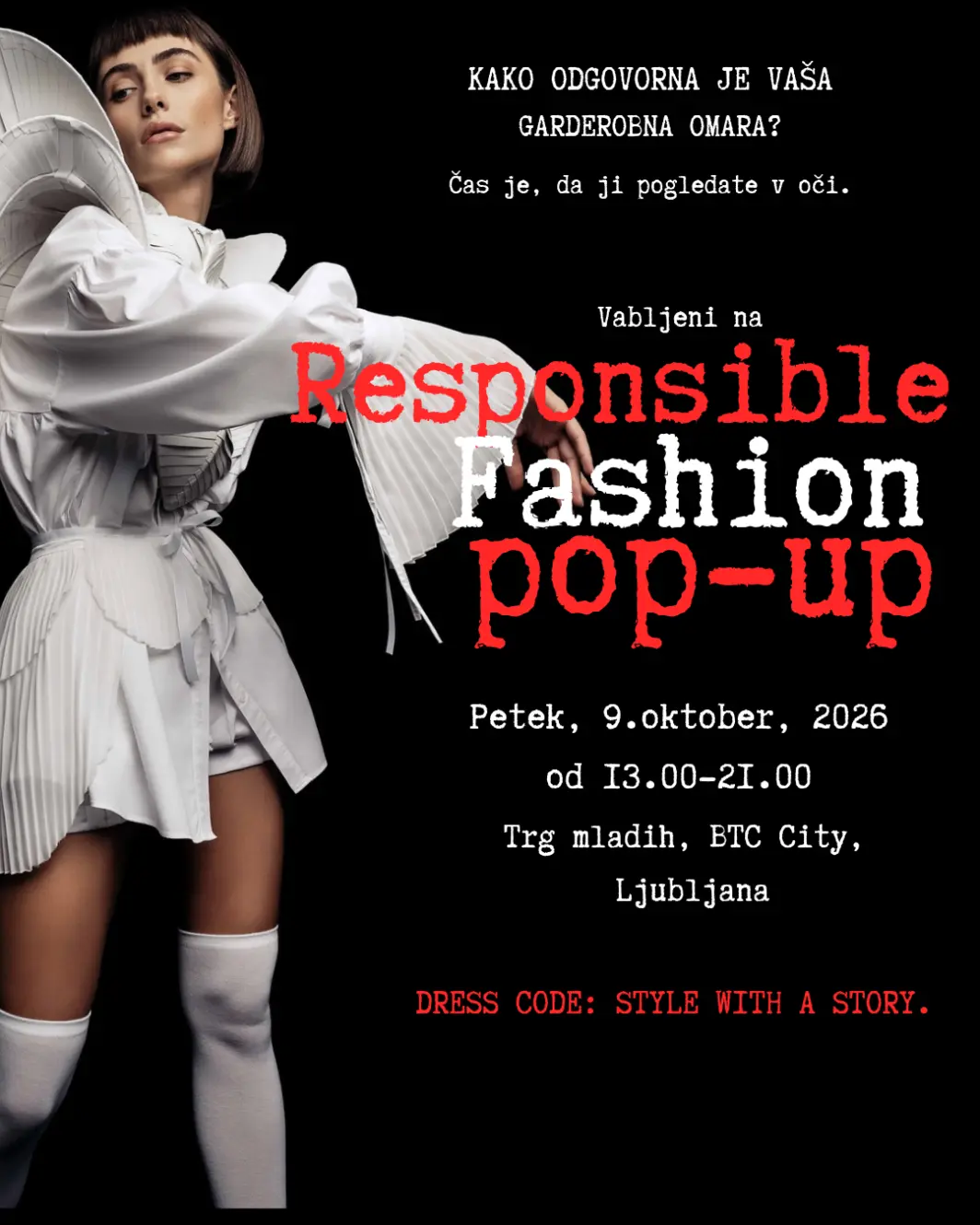 Magazine Gloss vabi na hud dogodek: Responsible Fashion Pop-up v BTC City v petek, 9. oktobra!