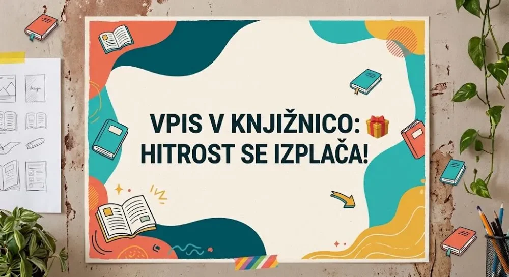 Vpis v knjižnico: Hitrost se izplača!